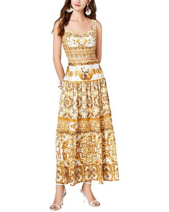 Kaimilan 2Pc Top & Skirt Set