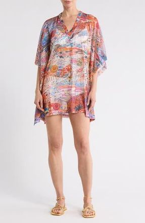 M Missoni Print Caftan in Multi White/Blue at Nordstrom Rack, Size Medium