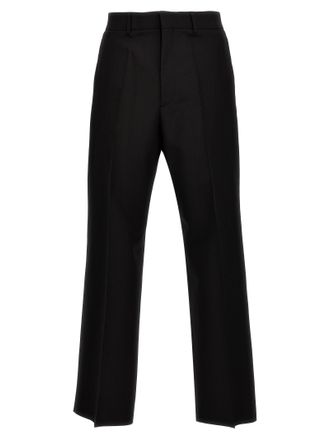 Valentino Garavani Valentino Wool Pantaloni Nero-Uomo