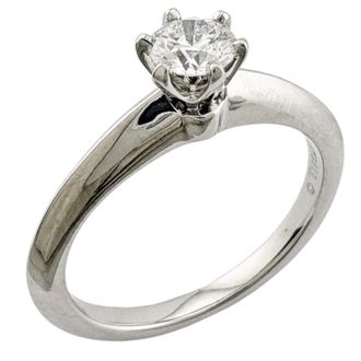 Tiffany & Co. Silver Platinum 950 Band Ring (Pre-Owned)