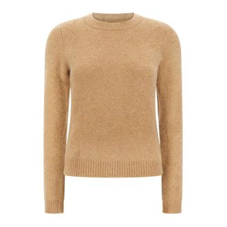 Michael Kors Su&eacute;ter de mezcla de alpaca cepillada - Knitwear - Mujer - Beige - XS