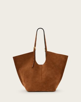 AllSaints Ara Suede Tote Bag