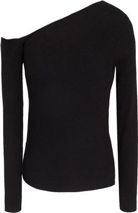 8 by YOOX VISCOSE BLEND COLD SHOULDER LONG SLEEVE TOP