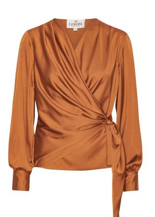 Karmamia Womens Ines Blouse In Copper