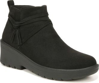 Bzees Blaine I7220F1001 Boots Womens Black Faux Suede Ankle Booties LION1049