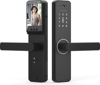 OEM Cerradura Inteligente Con C&aacute;mara Gran Angular De 120&deg; Y Timbre Inteligente. Cerradura De Puerta Con Entrada Sin Llave. Cerradura Biom&eacute;trica. Aplicaci&oacute;