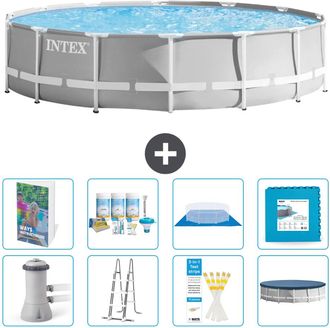 Intex Piscina Prism Frame Redonda - 427x107 Cm - 9-piezas S536