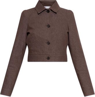 Max Mara Jassen, Dames, Bruin, XS, Katoen, Jacket Carpa