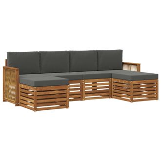 vidaXL Juegos De Sof&aacute;s Madera De Acacia S&oacute;lida Vidaxl