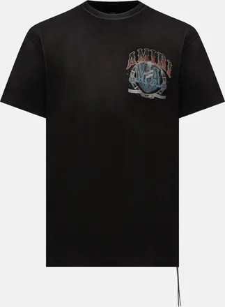 Amiri CRYSTAL AMIRI HOLLYWOOD OS TEE Size: XS, colour: BLACK