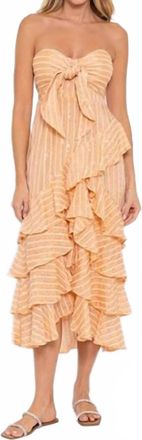 Sundress Ilanila Dress In Peach Sequins
