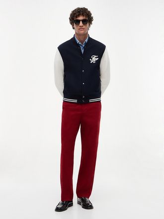 Tommy Hilfiger Mens New York Label Garment-Dyed Flex Chino - Magma Red - 29W x 30L