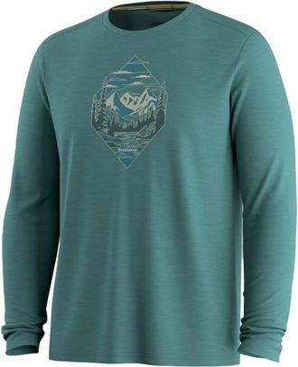 Smartwool Wander Valley Active Long Sleeve Graphic Tee Merinolongsleeve f&uuml;r Herren | t&uuml;rkis
