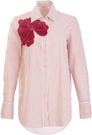 Silvia Tcherassi Camicia Premium a righe - Rosso