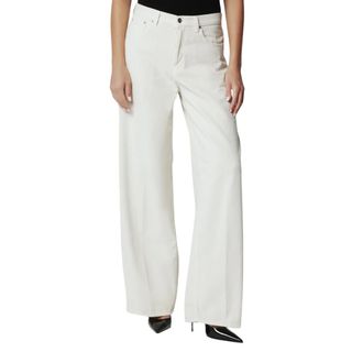 Haikure Bethany Velvet Pier Jeans - female - Haikure - Wide Jeans - White - W25 - Jeans
