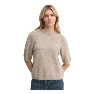 Gestuz Truien & Vesten, Dames, Beige, S, Round-neck Truien