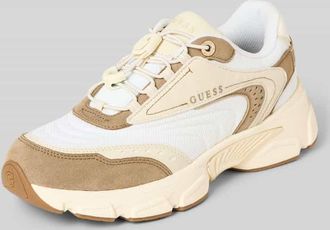 Guess Sneaker mit Logo-Detail Modell Imeri in Beige, Gr&ouml;&szlig;e 36