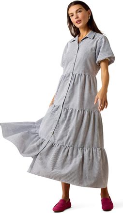 Ariat Womens Dovestone Dress in Navy White Stripe, Size X-Large, by Ariat