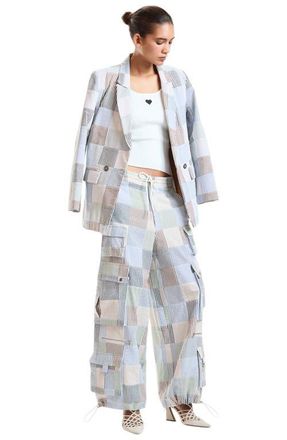 Cynthia Rowley Seersucker Blazer in Blue at Nordstrom, Size X-Small