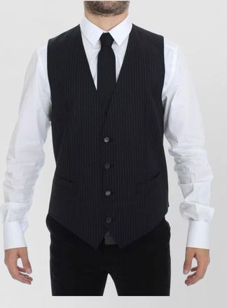 Dolce & Gabbana wool v-neck formal waistcoat