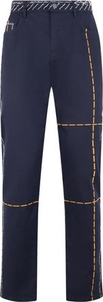 Moschino Rechte broek - Heren - Straight fit broeken - Blauw - M - Katoen - Broeken