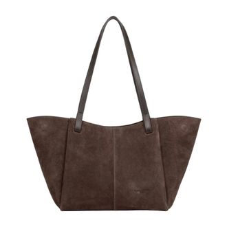 Lancaster Su&egrave;de Tote Bag - Dames - Tassen - Bruin - Maat: ONE Size Su&egrave;de