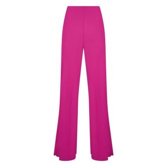 Alberta Ferretti High-waisted Flared Broek - Dames - Wijde Broeken - Roze - L - Broeken