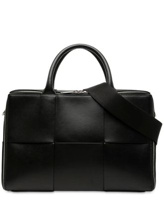 Bottega Veneta 2012-2025 Calfskin Maxi Intrecciato Arco Briefcase business bag - Nero