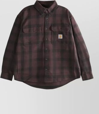Carhartt Work in Progress checked cotton long-sleeve shirt