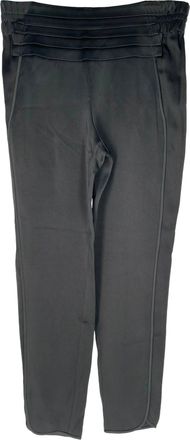 Alexander Wang Elastic Waistband Trousers in Black Satin