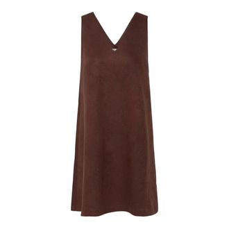 Ichi Vestido Corto - Dresses - Mujer - Marr&oacute;n - M