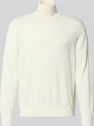 A|X Armani Exchange Rollkragenpullover mit elastischen Abschlüssen in Weiss, Größe XXL