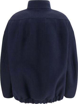 Dries Van Noten Womens Loose-Fit Jacket Navy Wool (ovis Aries)