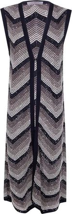 D.exterior D. EXTERIOR Degrade Lux Long Waistcoat