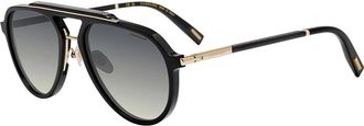 Chopard Polarized Smoke Gradient Pilot Mens Sunglasses SCH399 700P 58