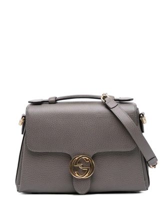 Gucci Borsa a tracolla Dollar Calf GG piccola con manico 2016-2025 - Grigio