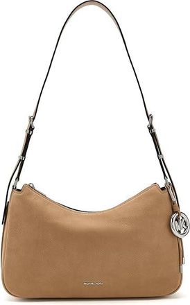Michael Kors Nolita Medium Top Zip Convertible Shoulder Womens Handbags Peanut, Canvas/Polyurethane