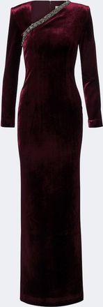 Roland Mouret Embellished velvet gown