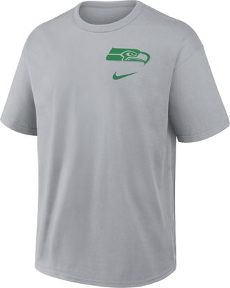 Nike Seattle Seahawks Rivalries Collection Max90 Nike Mens NFL T-Shirt in Grey | 04T601V78-U99
