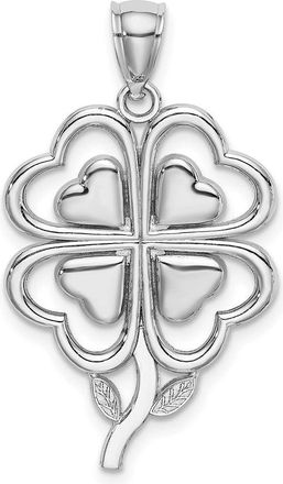 Diamond2Deal 14k Gold 4-Leaf Clover Charm