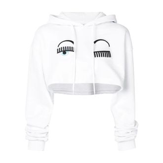Chiara Ferragni Dames, Sweatshirts & Hoodies, Wit, Maat: XS Katoen
