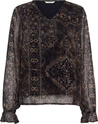 Cream Bluse - - Blouses & Shirts - Donna - Nero - XS