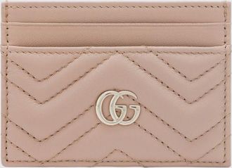 Gucci Portacarte di credito GG Marmont Gucci in nappa matelass&egrave;