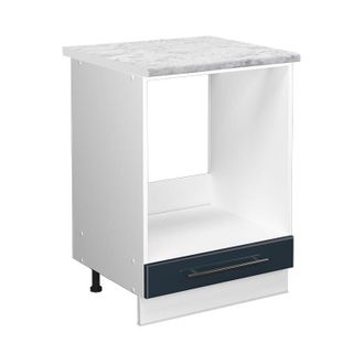 Vicco Mobile per forno da incasso Fame-Line, Blu scuro lucido, 60 cm, pl Marmo Vicco