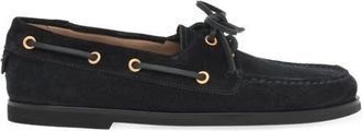 Gianvito Rossi Vand&eacute;e Mocassin in Blue Suede at Nordstrom, Size 38.5
