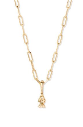 Brook & York Aries Zodiac Charm Paperclip Necklace in Gold/gemini at Nordstrom