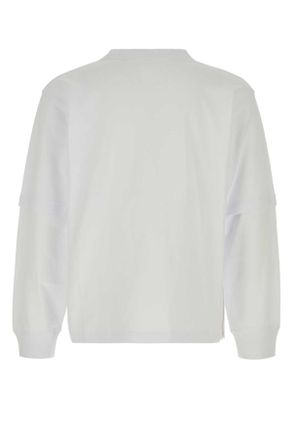 sacai Unisex White Cotton Sacai X Carhartt Wip T-Shirt Exterior Exterior: T-shirts And Polos