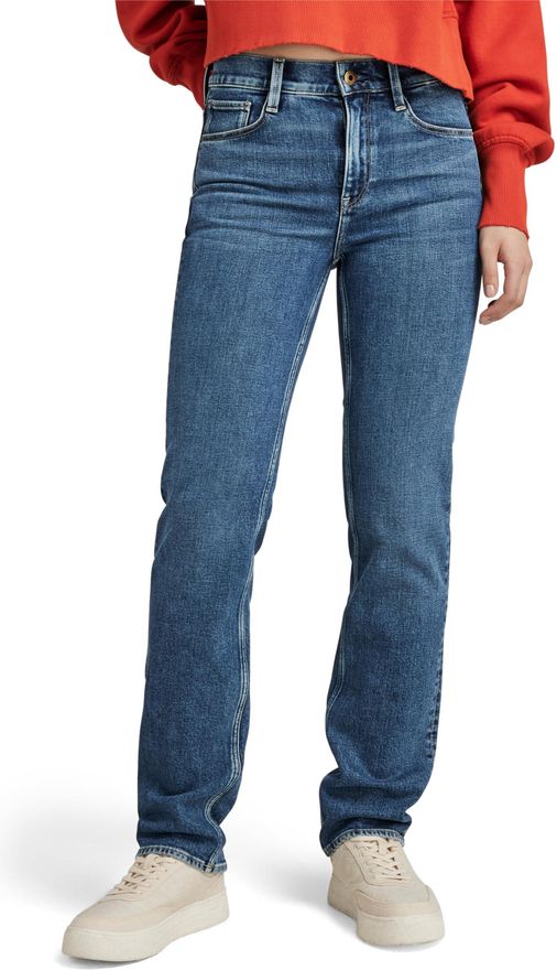 G-STAR RAW Strace Straight Jeans voor dames, blauw (Worn in Aster Blue D23951-c052-g115), 33W x 32L
