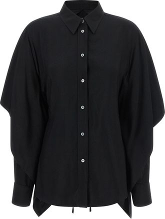 Maison Margiela Black Viscose Womens Blouse