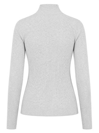 Maison Kitsun&eacute; Fox Patch Jersey Sweater - Gray